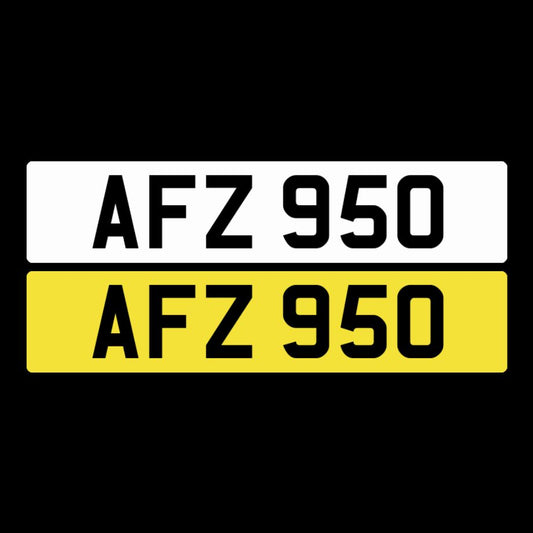 AFZ 950 NI Number Plates From In2registrations
