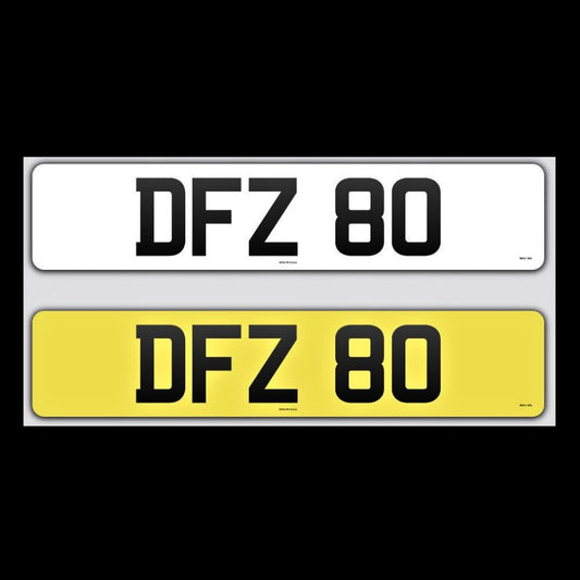 DFZ 80 NI Number Plates From In2registrations