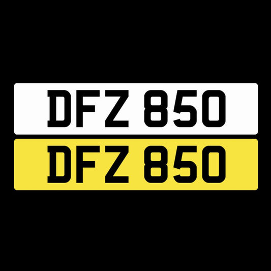 DFZ 850 NI Number Plates From In2registrations