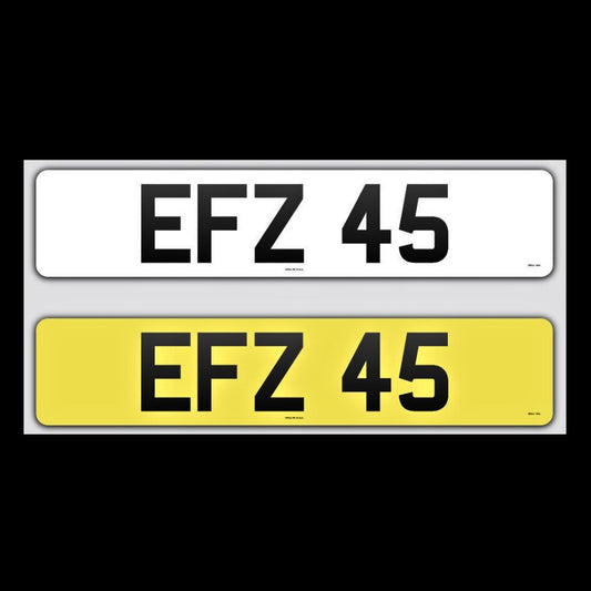 EFZ 45 NI Number Plates From In2registrations