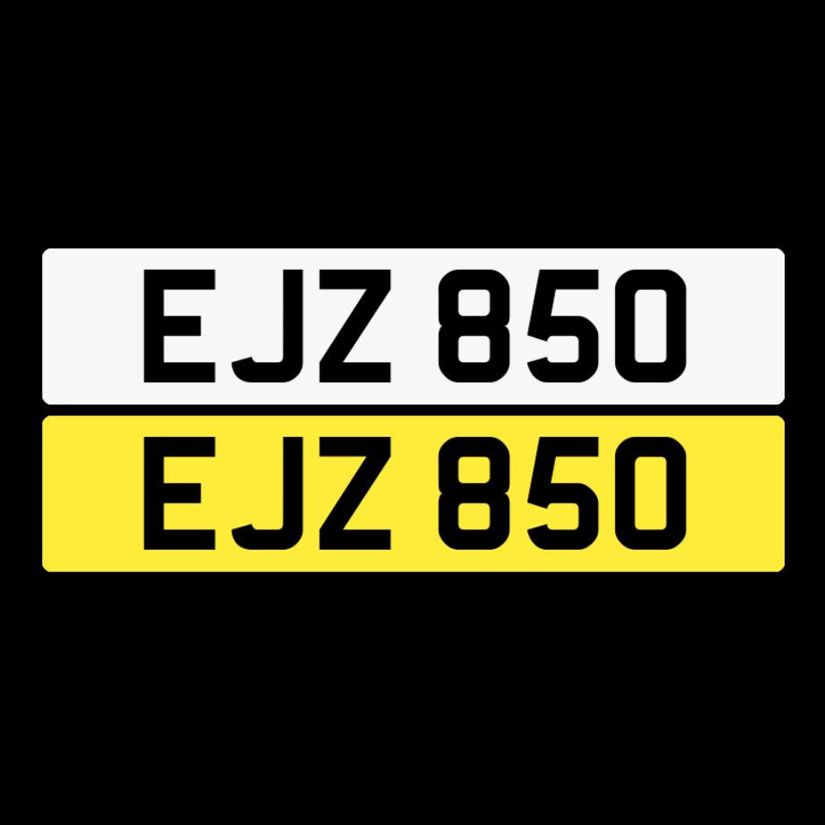 EJZ 850 NI Number Plates From In2registrations