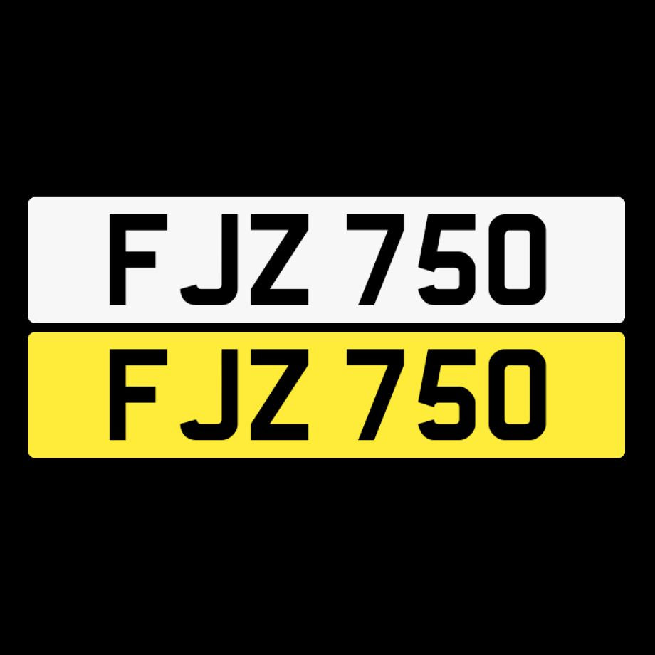 FJZ 750 NI Number Plates From In2registrations