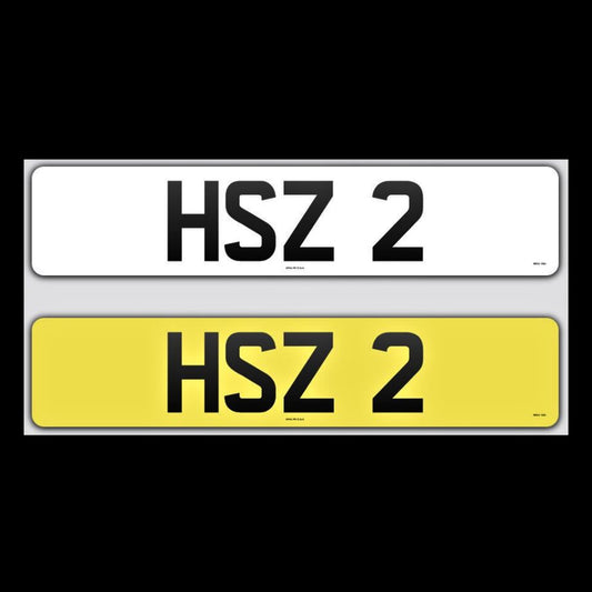 HSZ 2 NI Number Plates From In2registrations