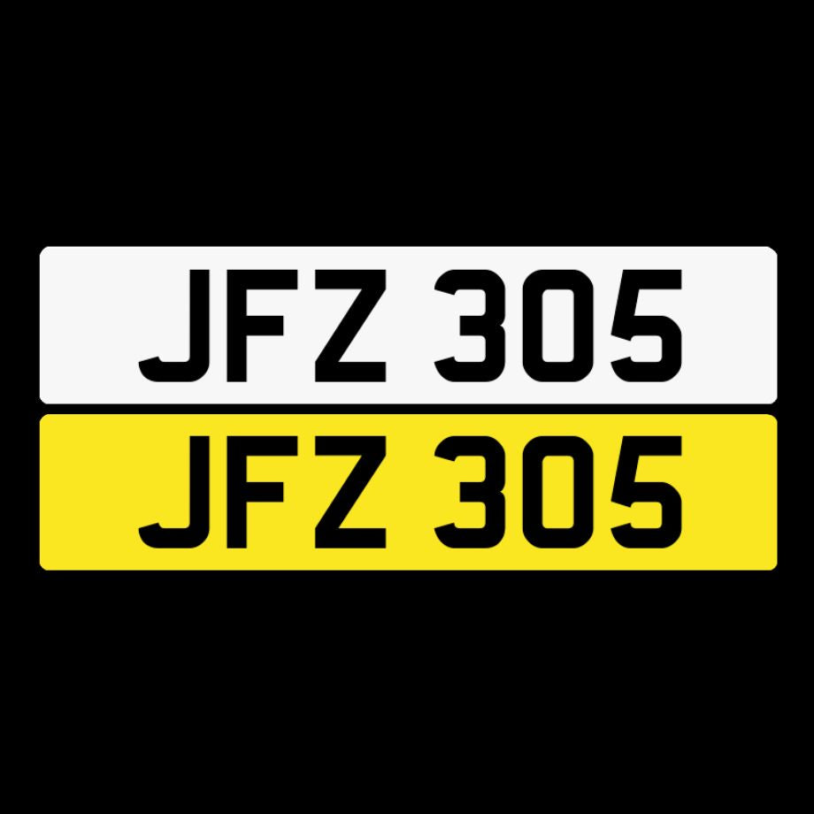 JFZ 305 NI number plates For Sale