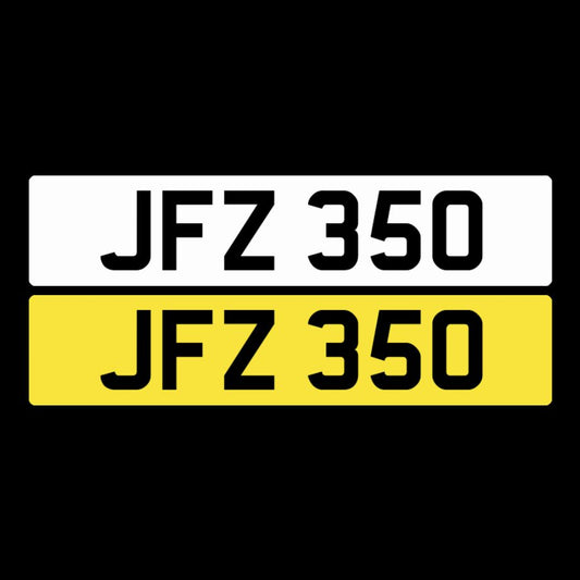 JFZ 350 NI Number Plates From In2registrations