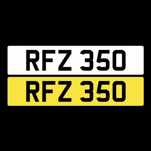 RFZ 350 NI Number Plates From In2registrations