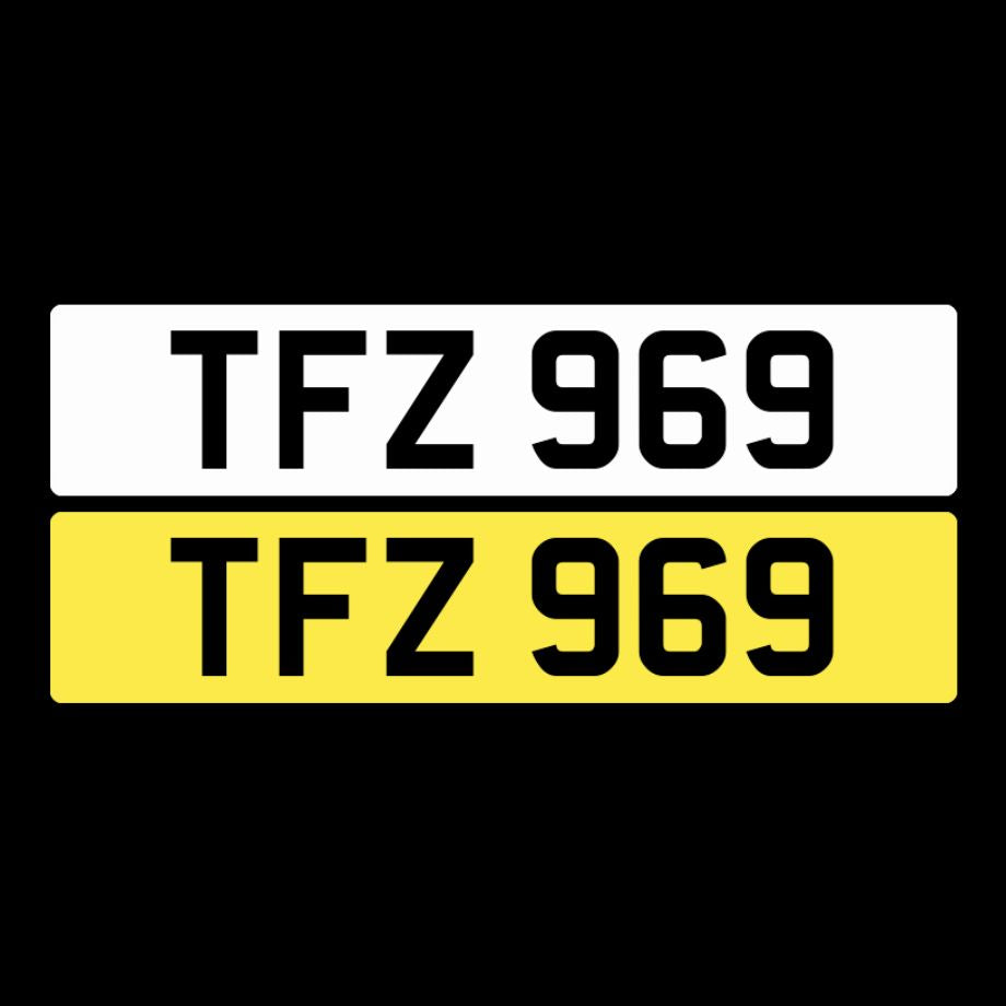 TFZ 969 NI Number Plates From In2registrations