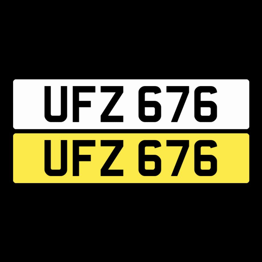 UFZ 676 NI Number Plates From In2registrations