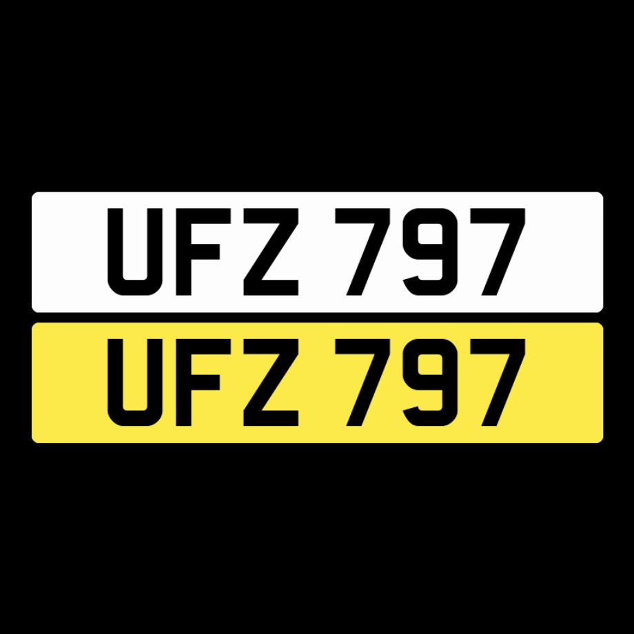 UFZ 797 NI Number Plates From In2registrations
