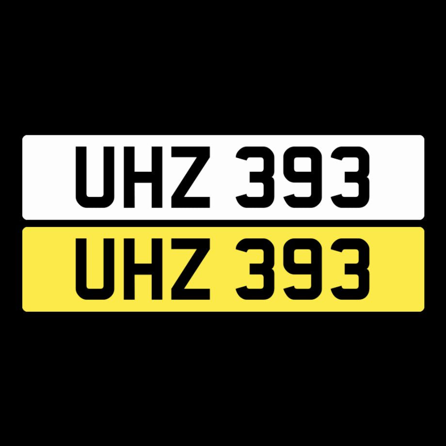 UHZ 393 NI Number Plates From In2registrations