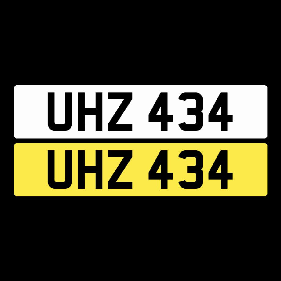 UHZ 434 NI Number Plates From In2registrations