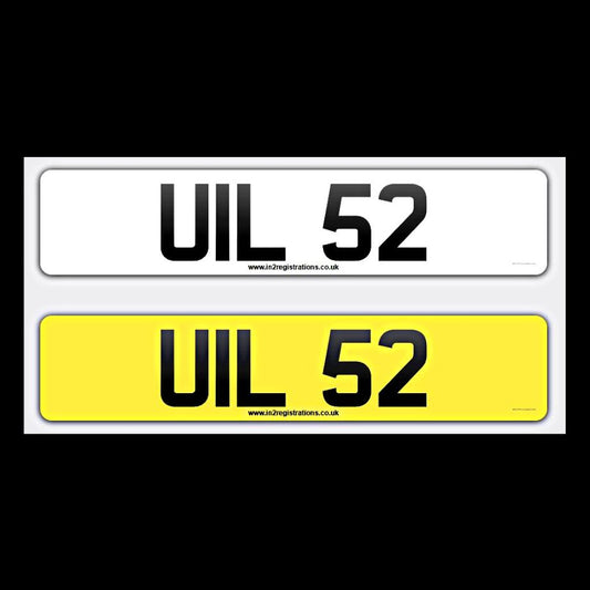 UIL 52 NI Number Plates From In2registrations