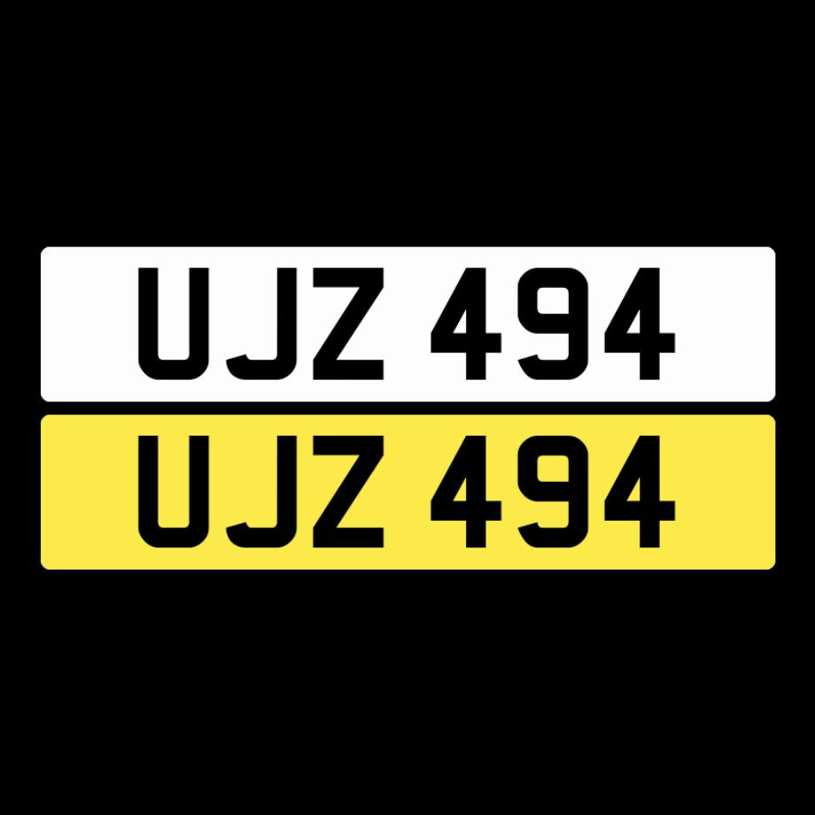 UJZ 494 NI Number Plates From In2registrations