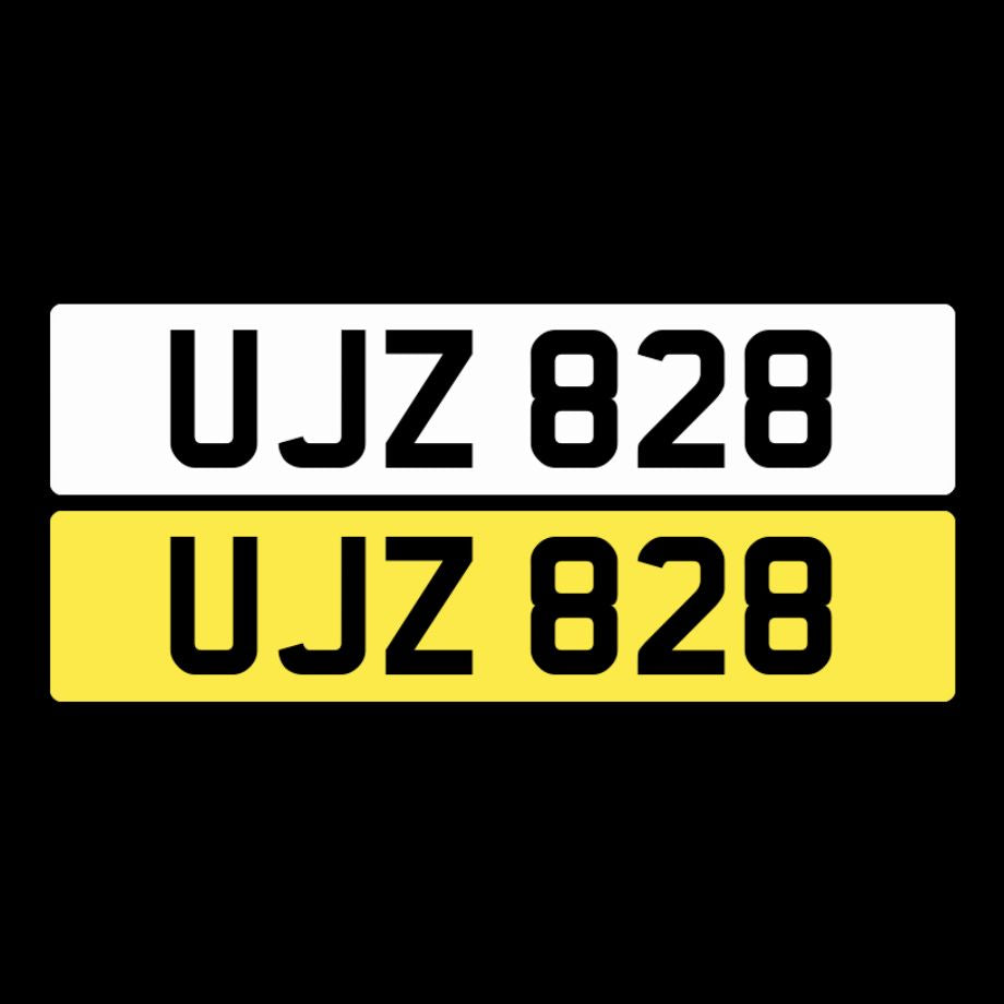 UJZ 828 NI Number Plates From In2registrations