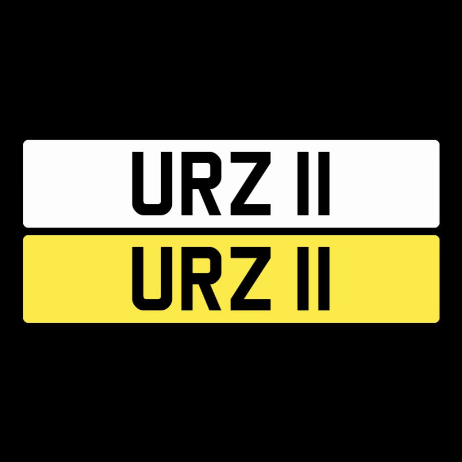 URZ 11 NI Number Plates From In2registrations