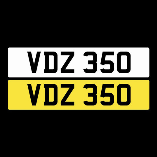 VDZ 350 NI Number Plates From In2registrations