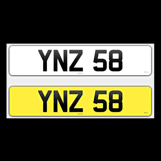 YNZ 58 NI Number Plates From In2registrations