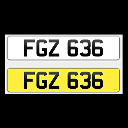 3 DIGIT FGZ NI Number Plates From In2registrations