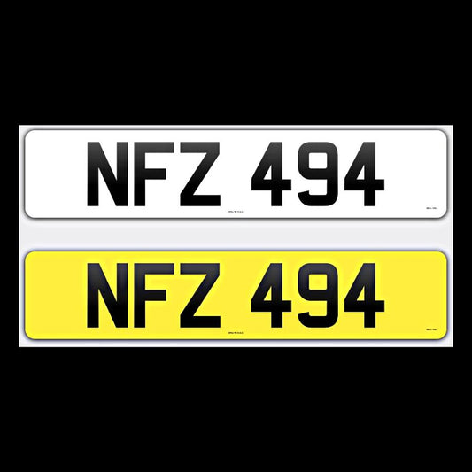 3 Digit NFZ NI Number Plates From In2registrations