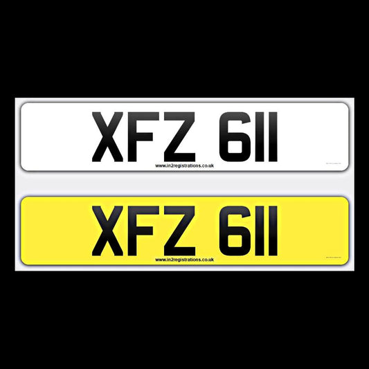 XFZ 611 NI Number Plates From In2registrations
