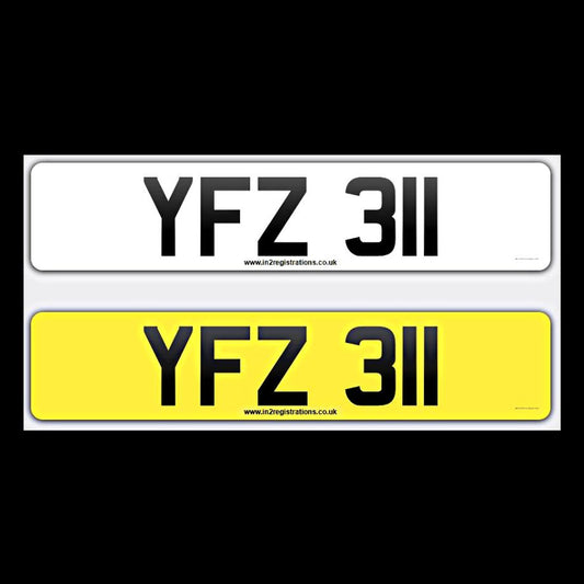 YFZ 311 NI Number Plates From In2registrations