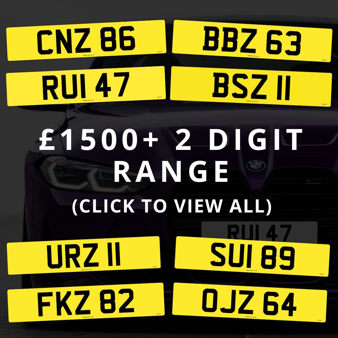 2 Digit NI Number Plates For Sale
