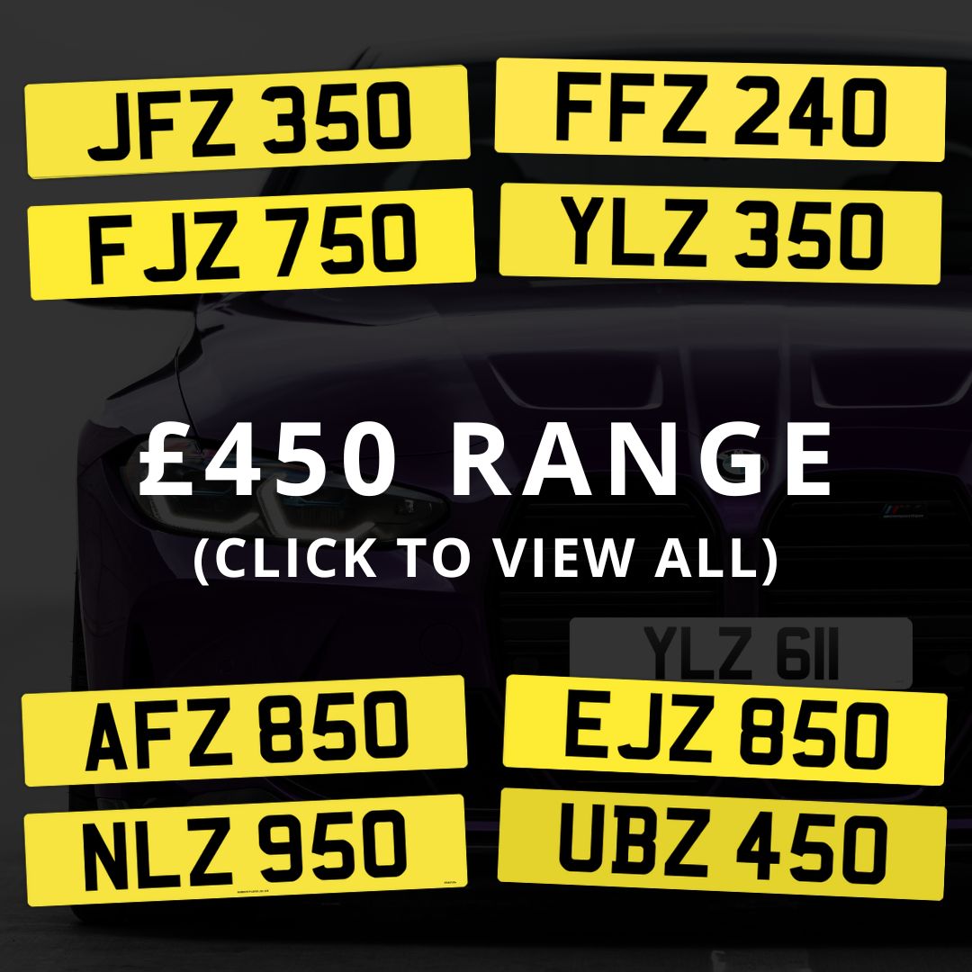 £450 Range of dateless 3 digit northern ireland number plates for sale.