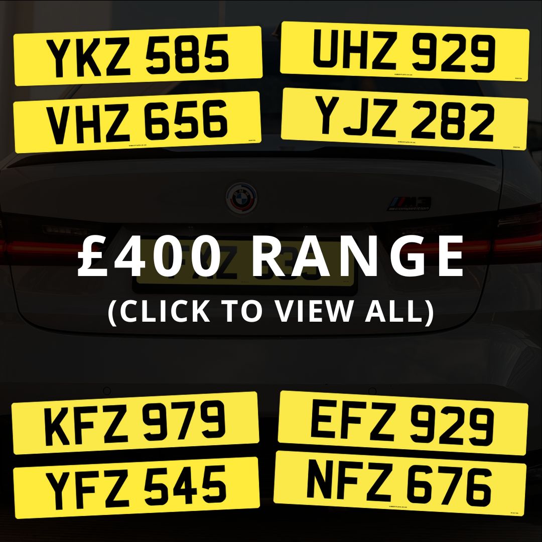 £400 Range of dateless 3 digit northern ireland number plates for sale.