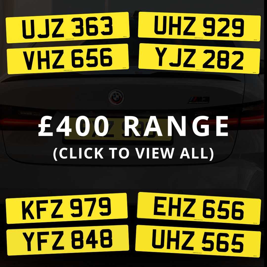 £400 Range of dateless 3 digit northern ireland number plates for sale.