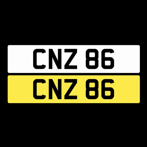 CNZ 86 NI Number Plates From In2registrations