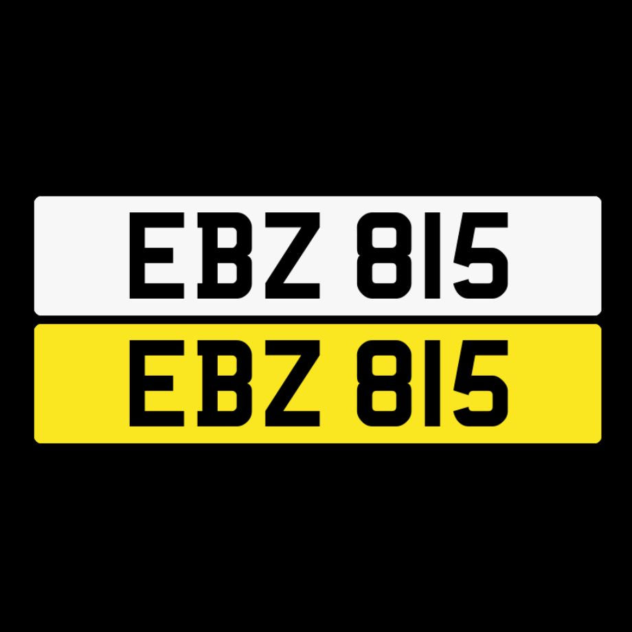 EBZ 815 NI number plates For Sale