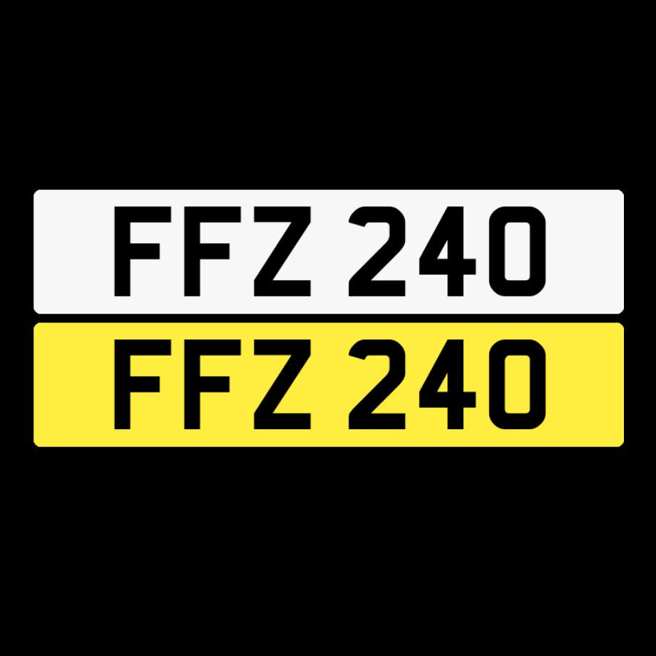 FFZ 240 NI Number Plates From In2registrations