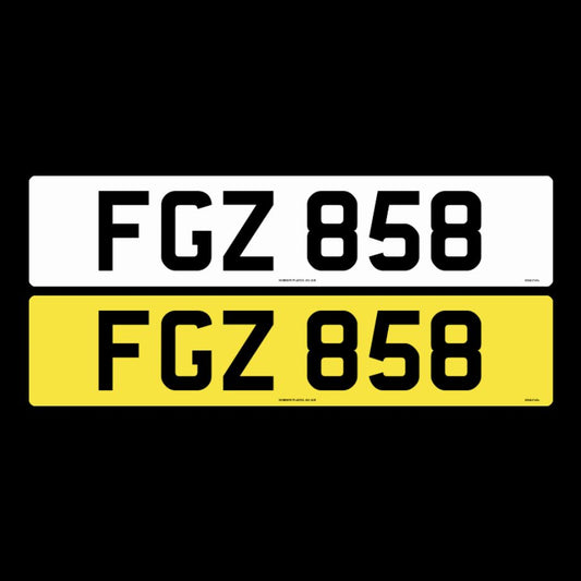 FGZ 858 NI Number Plates From In2registrations