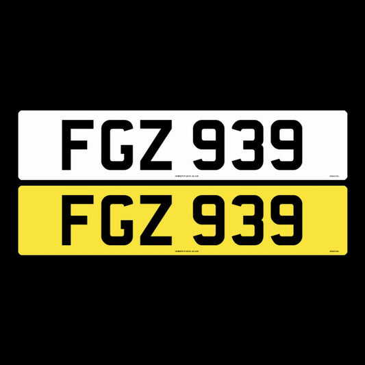 FGZ 939 NI Number Plates From In2registrations