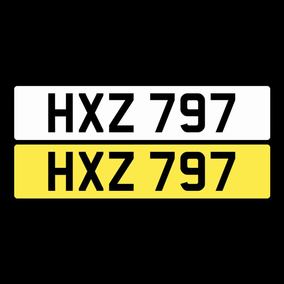 HXZ 797 NI Number Plates From In2registrations