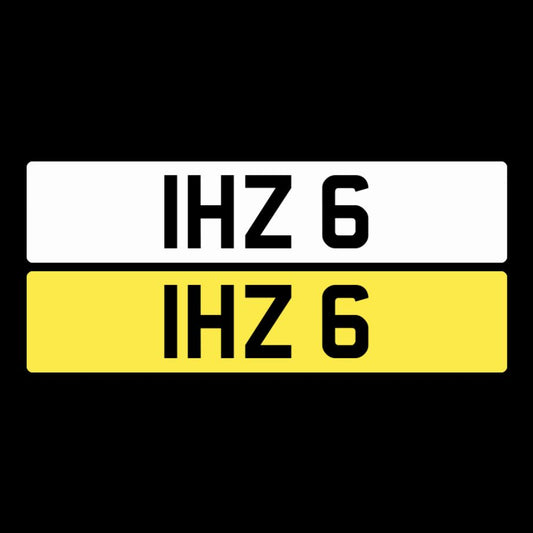 IHZ 6 NI Number Plates From In2registrations