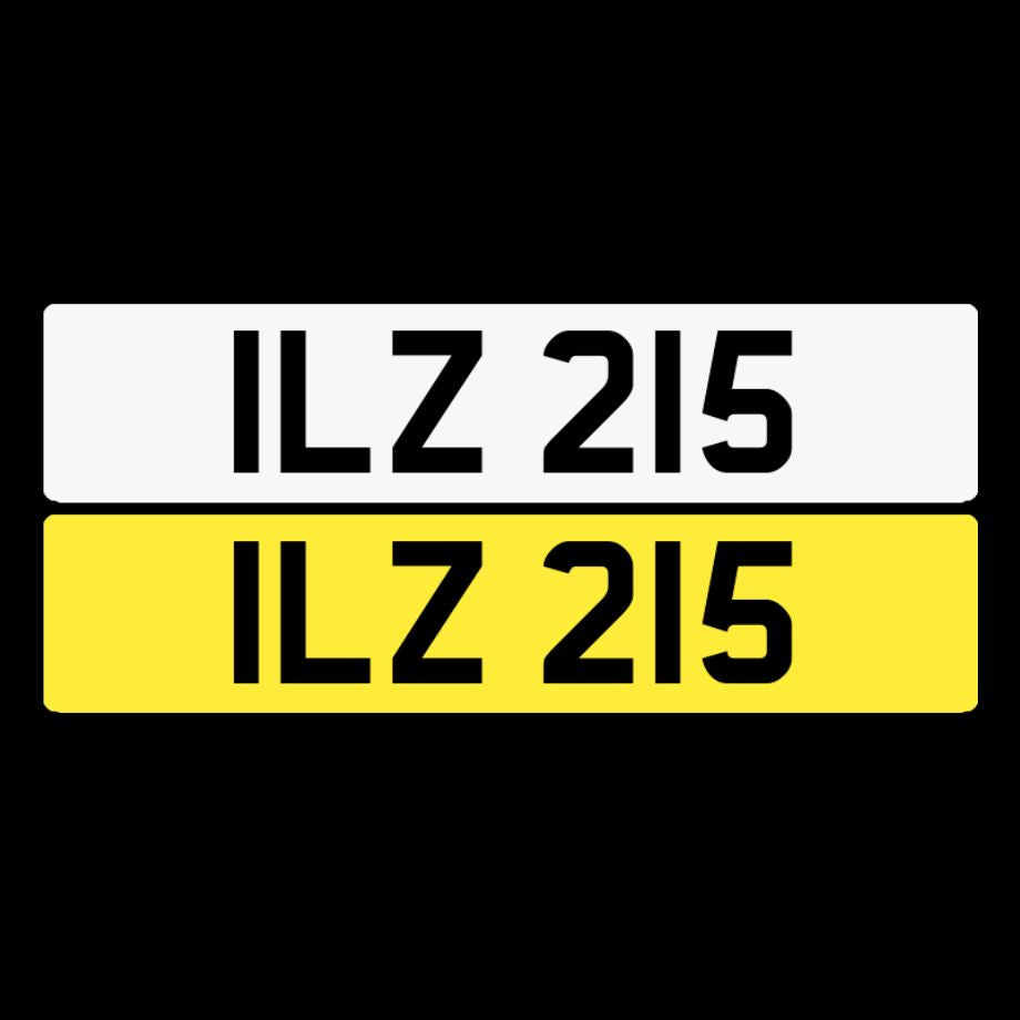 ILZ 215 northern irish number plates