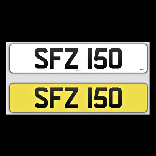 SFZ 150 NI Number Plates From In2registrations