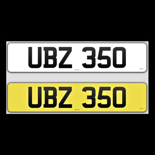 UBZ 350 NI Number Plates From In2registrations