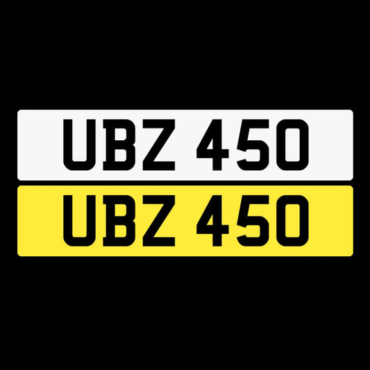 UBZ 450 NI Number Plates From In2registrations