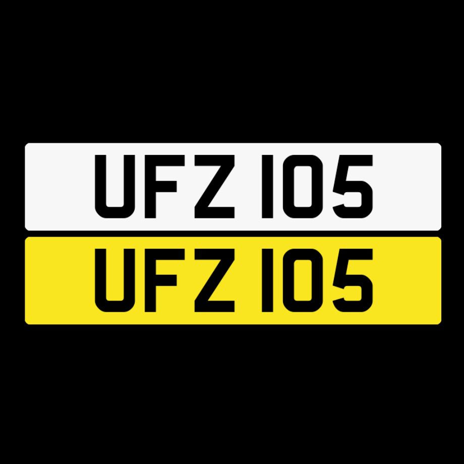 UFZ 105 NI number plates For Sale