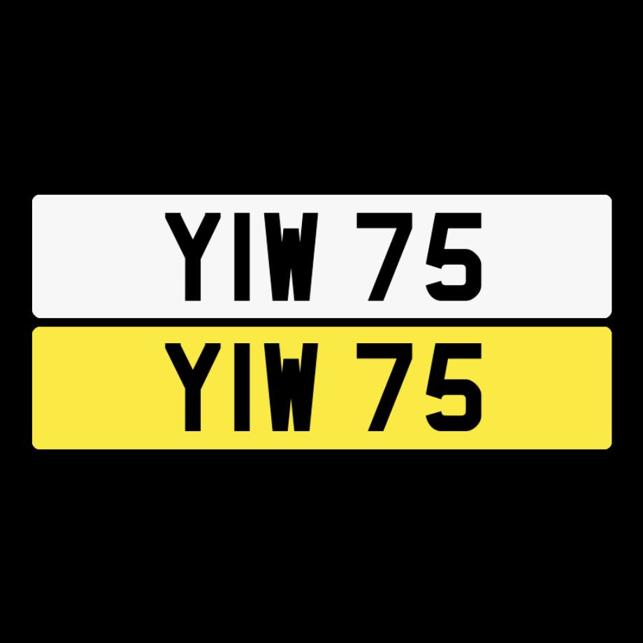 YIW 75 NI Number Plates From In2registrations