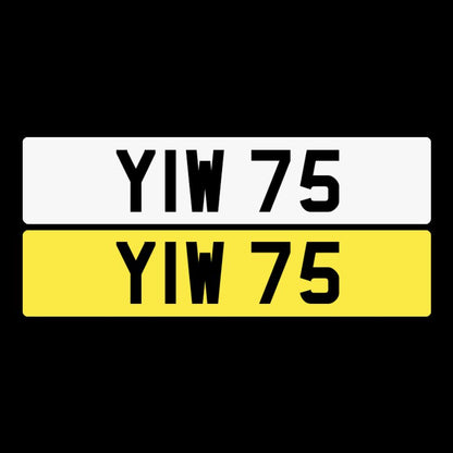 YIW 75 NI Number Plates From In2registrations