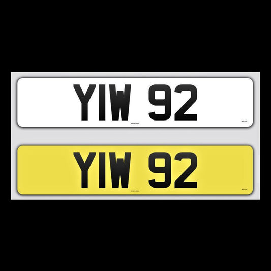 YIW 92 NI Number Plates From In2registrations