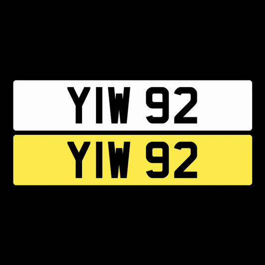 YIW 92 NI Number Plates From In2registrations