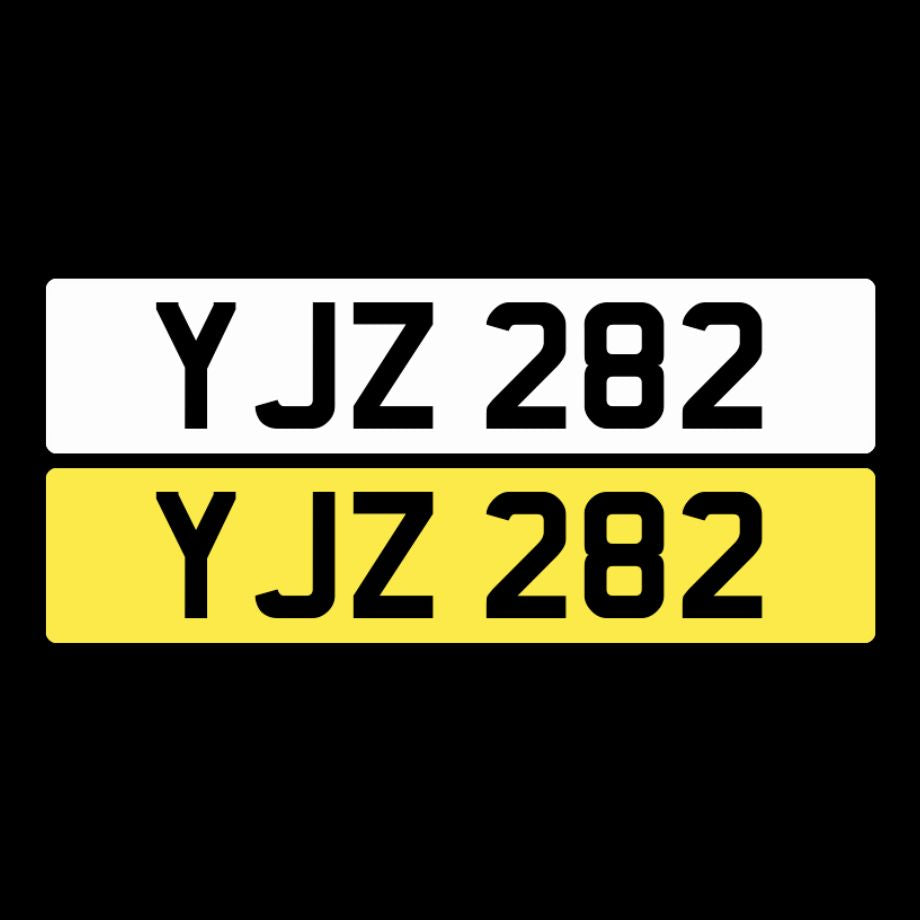 YJZ 282 NI Number Plates From In2registrations
