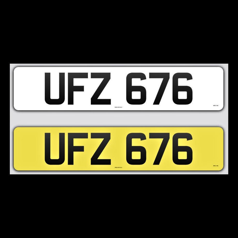 UFZ 676 NI Number Plates From In2registrations