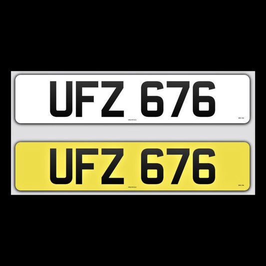 UFZ 676 NI Number Plates From In2registrations