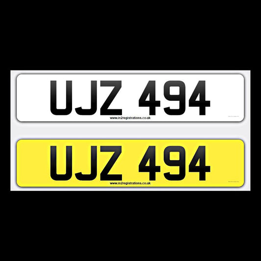 UJZ 494 NI Number Plates From In2registrations